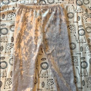 Velvet silver leggings never worn